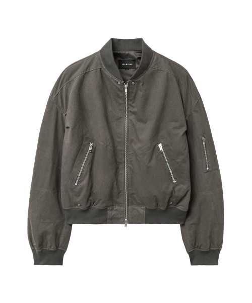 SPERONE(スペロネ)の「ミリタリー MA-1 ユーティリティ ボンバージャケット (チャコール)(ライダースジャケット・メンズ・その他・1/2)」の5枚目の写真