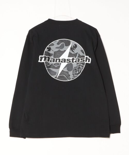 MANASTASH（マナスタッシュ）の「ＴＯＰＯ　ＣＡＭＯ　ＬＯＧＯ　Ｌ／Ｓ　ＴＥＥ（Tシャツ/カットソー・メンズ・ブラック・S）」の2枚目の写真