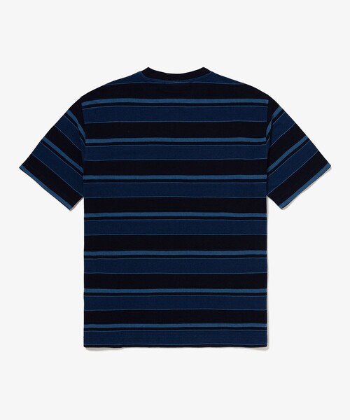 LACOSTE(ラコステ)の「オーバーサイズ インディゴボーダー 半袖Tシャツ(Tシャツ/カットソー・メンズ・ダークインディゴブルー/インディゴブルー・5/3/4/2)」の18枚目の写真