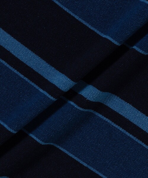 LACOSTE(ラコステ)の「オーバーサイズ インディゴボーダー 半袖Tシャツ(Tシャツ/カットソー・メンズ・ダークインディゴブルー/インディゴブルー・5/3/4/2)」の22枚目の写真