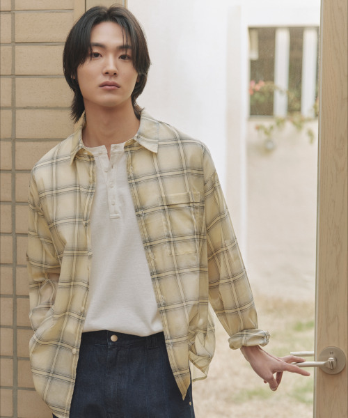 NONBLANK(ノンブランク)の「ヘンリーネック HS Tシャツ_WHITE(Tシャツ/カットソー・メンズ・ホワイト・X-LARGE/MEDIUM/LARGE)」の9枚目の写真