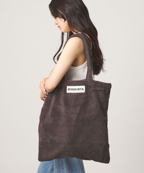 BONGUSTA(ボングスタ)の「【WEB限定】<BONGUSTA>トートバッグ(無地)(トートバッグ・レディース・ライトグレー/ダークブラウン・FREE)」の1枚目の写真