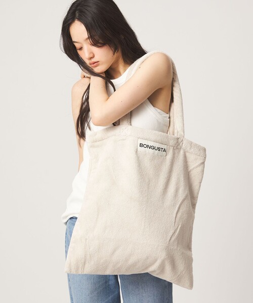 BONGUSTA(ボングスタ)の「【WEB限定】<BONGUSTA>トートバッグ(無地)(トートバッグ・レディース・ライトグレー/ダークブラウン・FREE)」の2枚目の写真