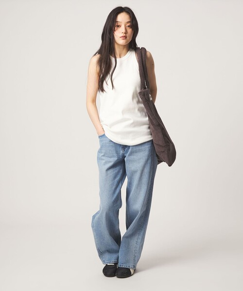 BONGUSTA(ボングスタ)の「【WEB限定】<BONGUSTA>トートバッグ(無地)(トートバッグ・レディース・ライトグレー/ダークブラウン・FREE)」の5枚目の写真