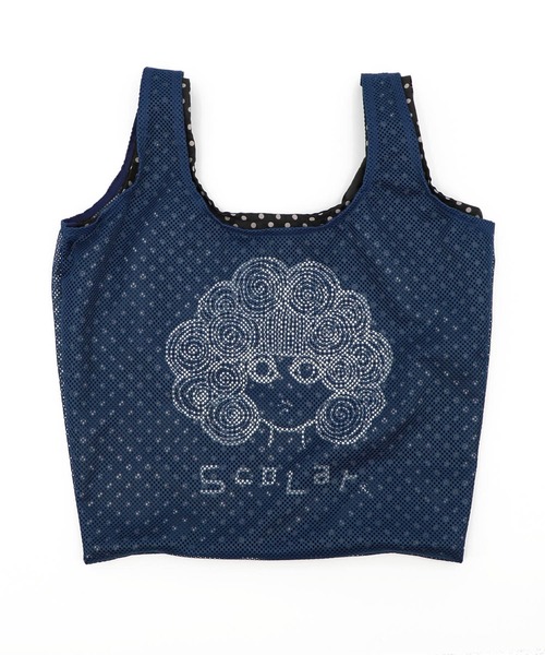 ScoLar(スカラー)の「662431:メッシュ×ベルト付き 3wayマルチバッグ(トートバッグ・レディース・ブラック/オレンジ/ブルー・FREE)」の6枚目の写真
