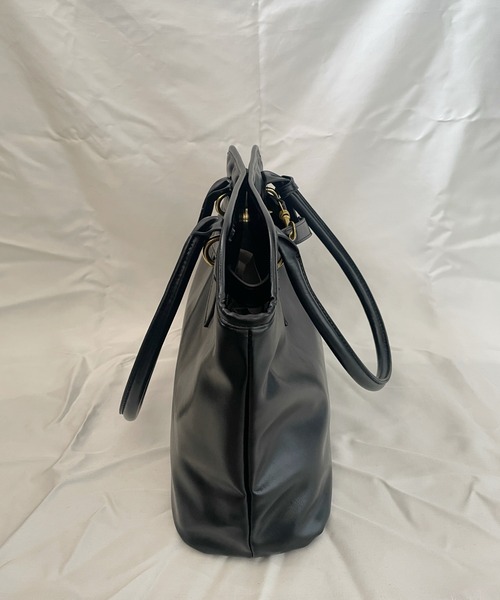Teem Store(チームストア)の「【A4対応/大容量】ベルテッド ハンドボストンバッグ 通勤 通学(ショルダーバッグ・レディース・ブラウン/ブラック・F)」の17枚目の写真