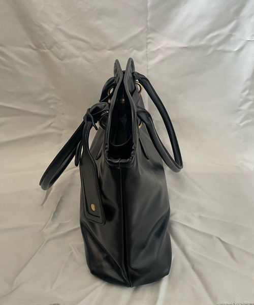 Teem Store(チームストア)の「【A4対応/大容量】ベルテッド ハンドボストンバッグ 通勤 通学(ショルダーバッグ・レディース・ブラウン/ブラック・F)」の15枚目の写真