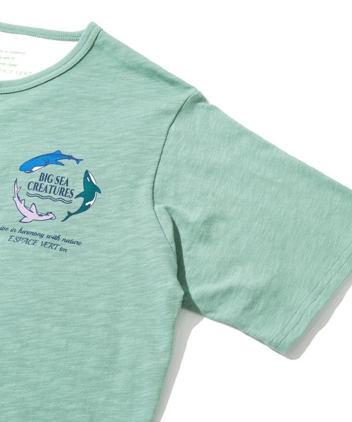 go slow caravan(ゴースローキャラバン)の「ESPACE VERT/エスパスヴェール クリーチャーズ S/S TEE(Tシャツ/カットソー・メンズ・ホワイト/ライトグリーン・MEDIUM/LARGE/X-LARGE)」の5枚目の写真