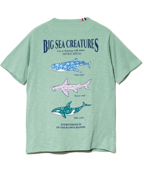 go slow caravan(ゴースローキャラバン)の「ESPACE VERT/エスパスヴェール クリーチャーズ S/S TEE(Tシャツ/カットソー・メンズ・ホワイト/ライトグリーン・MEDIUM/LARGE/X-LARGE)」の9枚目の写真