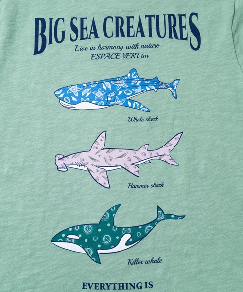 go slow caravan(ゴースローキャラバン)の「ESPACE VERT/エスパスヴェール クリーチャーズ S/S TEE(Tシャツ/カットソー・メンズ・ホワイト/ライトグリーン・MEDIUM/LARGE/X-LARGE)」の10枚目の写真