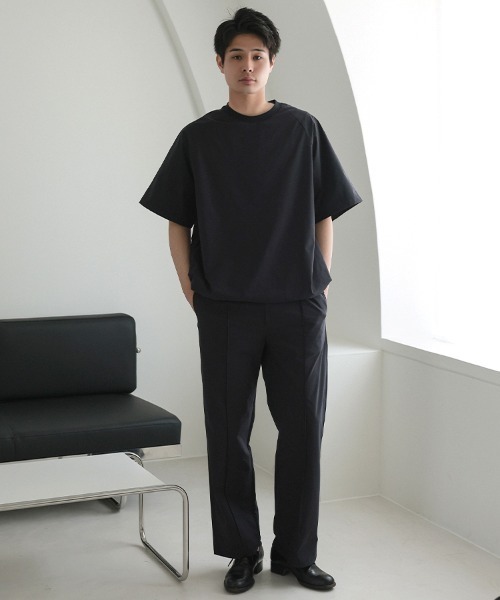 STYLISE(スタイライズ)の「【NARIWAI. 】Tech Comfort S/S T-shirt (テックコンフォート S/S Tシャツ) / ブラック 撥水 / UVカット / 接触冷感 / 防シワ(Tシャツ/カットソー・メンズ・ブラック・M/L)」の10枚目の写真