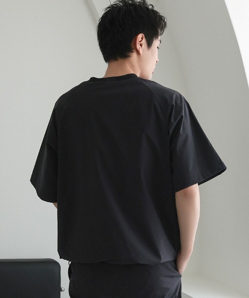 STYLISE(スタイライズ)の「【NARIWAI. 】Tech Comfort S/S T-shirt (テックコンフォート S/S Tシャツ) / ブラック 撥水 / UVカット / 接触冷感 / 防シワ(Tシャツ/カットソー・メンズ・ブラック・M/L)」の12枚目の写真
