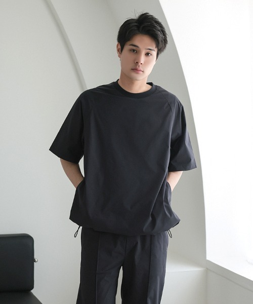 STYLISE(スタイライズ)の「【NARIWAI. 】Tech Comfort S/S T-shirt (テックコンフォート S/S Tシャツ) / ブラック 撥水 / UVカット / 接触冷感 / 防シワ(Tシャツ/カットソー・メンズ・ブラック・M/L)」の15枚目の写真