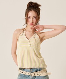 TINA：JOJUN | ホルターネック ニット トップス TINA：JOJUN(その他トップス)