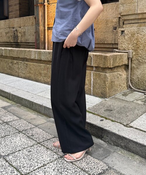 Jena espace merveilleux(ジェナ エスパスメルヴェイユ)の「テンセルリネンイージーパンツ(その他パンツ・レディース・グレー/ベージュ/ブラック・2/1)」の6枚目の写真