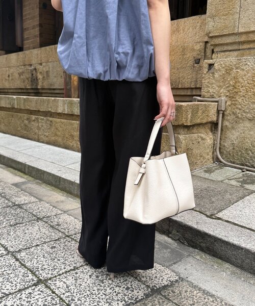 Jena espace merveilleux(ジェナ エスパスメルヴェイユ)の「テンセルリネンイージーパンツ(その他パンツ・レディース・グレー/ベージュ/ブラック・2/1)」の7枚目の写真