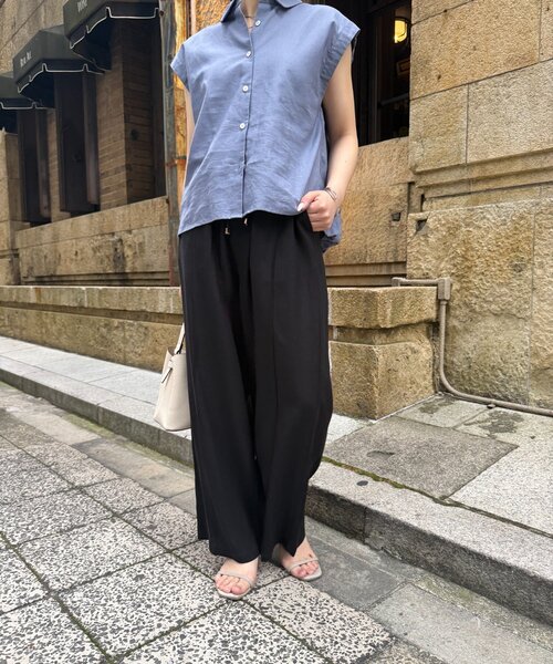 Jena espace merveilleux(ジェナ エスパスメルヴェイユ)の「テンセルリネンイージーパンツ(その他パンツ・レディース・グレー/ベージュ/ブラック・2/1)」の8枚目の写真