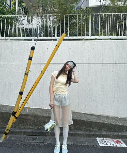 CRANK(クランク)の「シアーレイヤードスカートパンツ_クリーム(スカート・レディース・その他・FREE/ONE SIZE)」の6枚目の写真