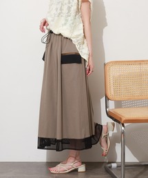 EGLANTINE セットアップ対応 メッシュ使いスカート