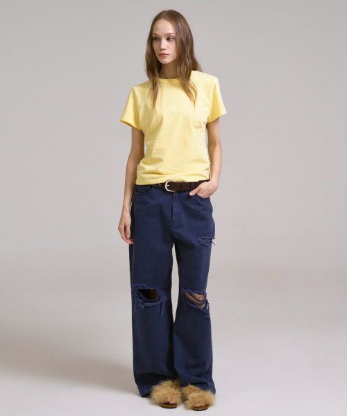 SSIN AND LEE(シンアンドリー)の「ダーツTシャツイエロー(Tシャツ/カットソー・レディース・その他・FREE)」の5枚目の写真