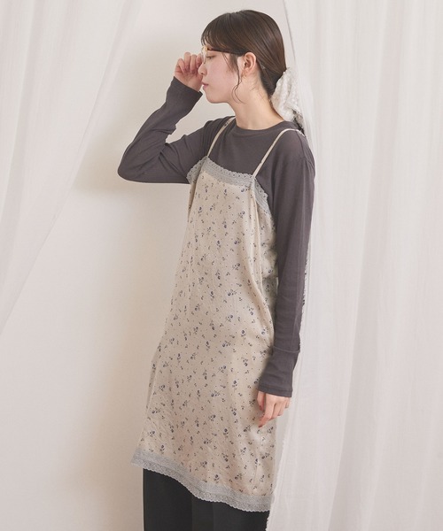 fig Ｌondon（フィグロンドン）の「Maureen cami dress（ワンピース・レディース・ベージュ/グリーン・FREE）」の15枚目の写真