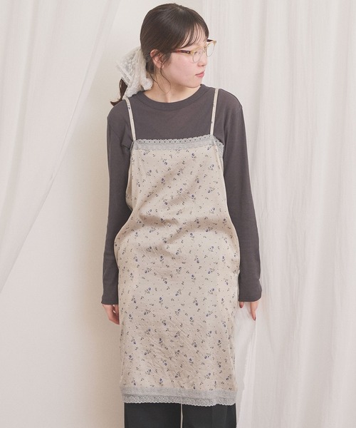 fig Ｌondon（フィグロンドン）の「Maureen cami dress（ワンピース・レディース・ベージュ/グリーン・FREE）」の16枚目の写真