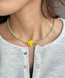 CPCM（シーピーシーエム）の「ビーズお花ネックレス（ネックレス）」