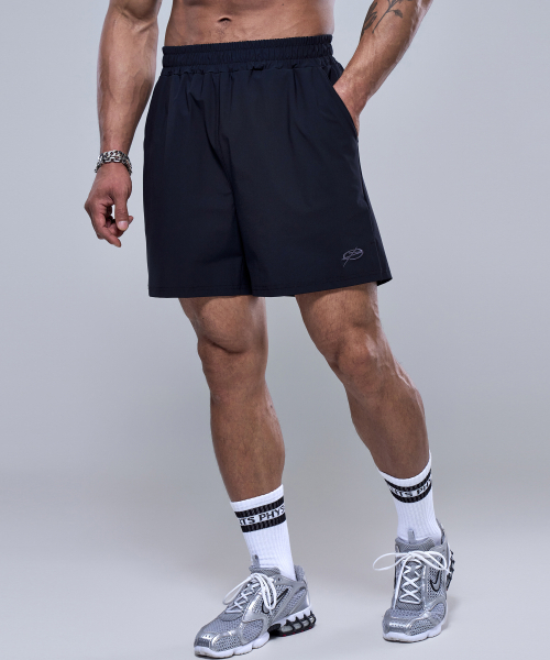 PHYSICAL GARMENTS（フィジカルガーメンツ）の「P2575 アイススリットハーフパンツ [3COLOR]（その他パンツ・メンズ・ブラック/ブルー/チャコール・MEDIUM/LARGE/X-LARGE/XX-LARGE）」の4枚目の写真