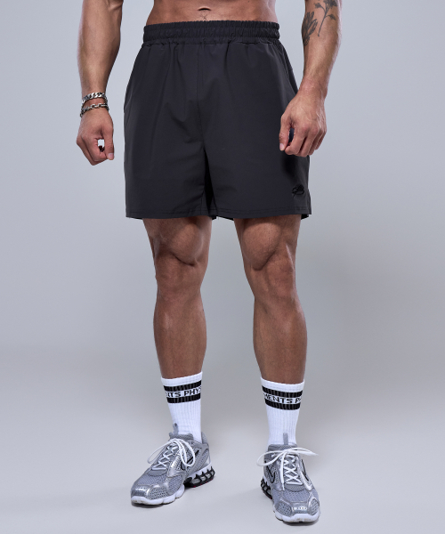 PHYSICAL GARMENTS（フィジカルガーメンツ）の「P2575 アイススリットハーフパンツ [3COLOR]（その他パンツ・メンズ・ブラック/ブルー/チャコール・MEDIUM/LARGE/X-LARGE/XX-LARGE）」の5枚目の写真