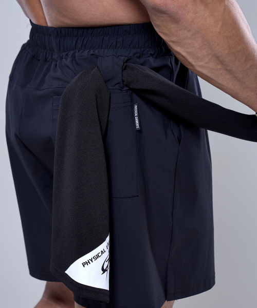 PHYSICAL GARMENTS（フィジカルガーメンツ）の「P2575 アイススリットハーフパンツ [3COLOR]（その他パンツ・メンズ・ブラック/ブルー/チャコール・MEDIUM/LARGE/X-LARGE/XX-LARGE）」の7枚目の写真