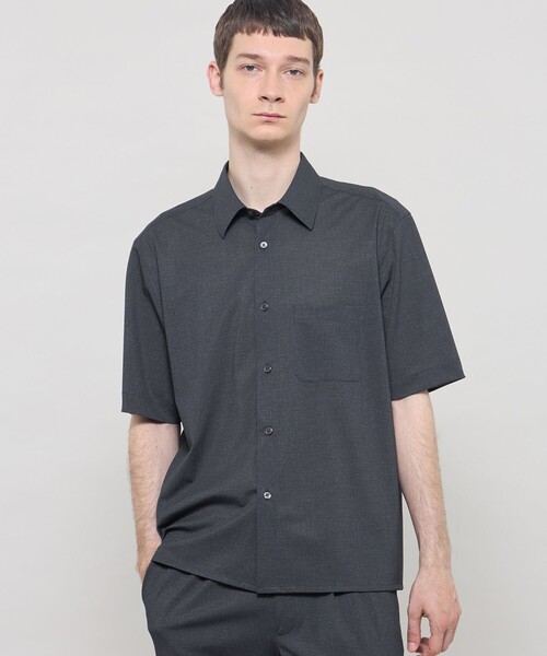 MACKINTOSH LONDON(マッキントッシュ ロンドン)の「【ICE JET】セットアップ半袖オーバーシャツ(シャツ/ブラウス・メンズ・チャコールグレー/ネイビー・XL/L/M)」の2枚目の写真