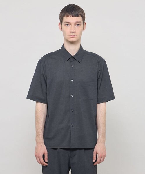 MACKINTOSH LONDON(マッキントッシュ ロンドン)の「【ICE JET】セットアップ半袖オーバーシャツ(シャツ/ブラウス・メンズ・チャコールグレー/ネイビー・XL/L/M)」の5枚目の写真