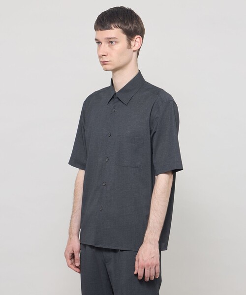 MACKINTOSH LONDON(マッキントッシュ ロンドン)の「【ICE JET】セットアップ半袖オーバーシャツ(シャツ/ブラウス・メンズ・チャコールグレー/ネイビー・XL/L/M)」の6枚目の写真