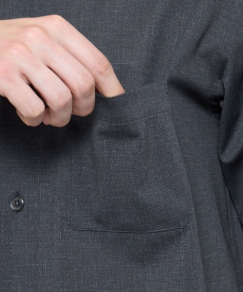 MACKINTOSH LONDON(マッキントッシュ ロンドン)の「【ICE JET】セットアップ半袖オーバーシャツ(シャツ/ブラウス・メンズ・チャコールグレー/ネイビー・XL/L/M)」の9枚目の写真