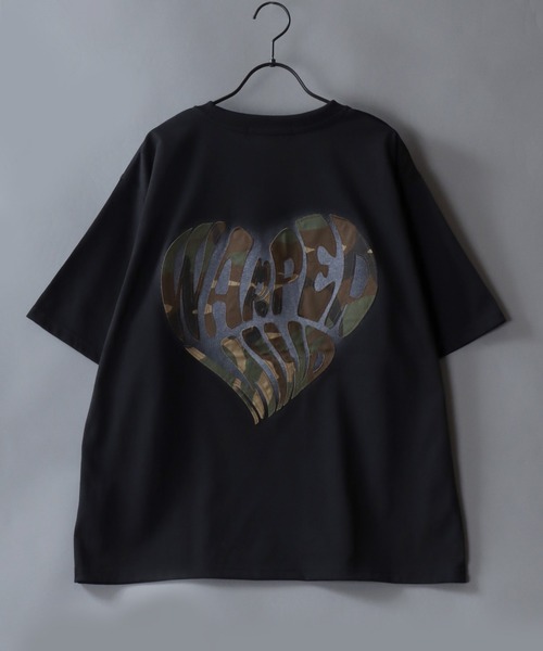 SITRY（シトリー）の「Heart Logo Patch T-Shirt/オーバーサイズ ハートロゴ ワッペン 半袖Tシャツ レディース メンズ（Tシャツ/カットソー・メンズ・ホワイト/ブラウン/ブラック・M/L）」の7枚目の写真