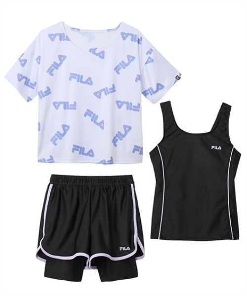 セール】【FILA】Tシャツセットオンスクール (130～170cm)（水着