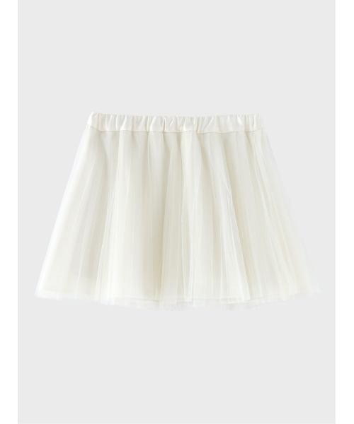 M me eme(エムミーエメ)の「Airy mood tulle mini skirt(eme11095)(スカート・レディース・ブラック/ネイビー/アイボリー・FREE)」の4枚目の写真