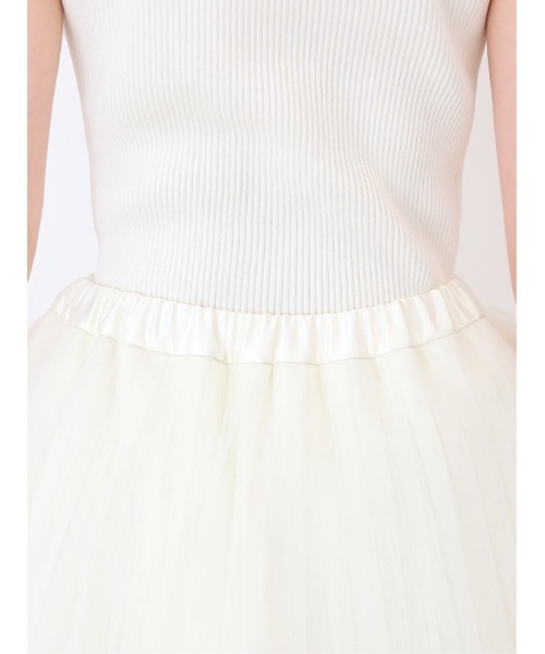 M me eme(エムミーエメ)の「Airy mood tulle mini skirt(eme11095)(スカート・レディース・ブラック/ネイビー/アイボリー・FREE)」の18枚目の写真