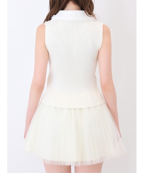 M me eme(エムミーエメ)の「Airy mood tulle mini skirt(eme11095)(スカート・レディース・ブラック/ネイビー/アイボリー・FREE)」の21枚目の写真