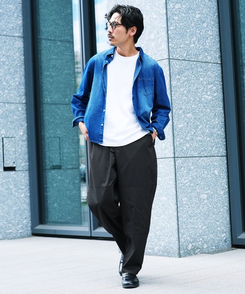 jiggys shop(ジギーズショップ)の「ダブルニー テーパード ワイド イージーパンツ(その他パンツ・メンズ・ブラック/ベージュ/グレー/カーキ・MEDIUM/LARGE/X-LARGE)」の19枚目の写真