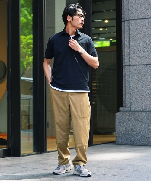 jiggys shop(ジギーズショップ)の「ダブルニー テーパード ワイド イージーパンツ(その他パンツ・メンズ・ブラック/ベージュ/グレー/カーキ・MEDIUM/LARGE/X-LARGE)」の15枚目の写真