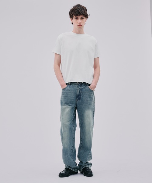 Regen Glanz(レーゲングランツ)の「vintage slim fit denim pants / ヴィンテージスリムフィットデニムパンツ(デニムパンツ・メンズ・ダークブルー/ブルー・LARGE/SMALL/MEDIUM)」の8枚目の写真
