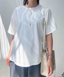 〇接触冷感 ラウンドビッグサイズTシャツ
