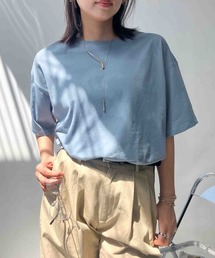 〇接触冷感 ラウンドビッグサイズTシャツ