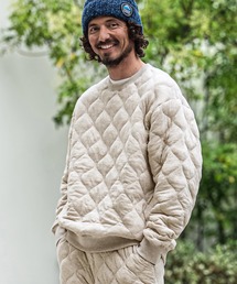 mlt5750-Wave Quilted Crewneck Pullover キルティングプルオーバー(A73426cmb)