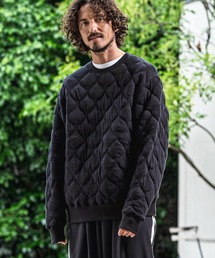 mlt5750-Wave Quilted Crewneck Pullover キルティングプルオーバー(A73426cmb)
