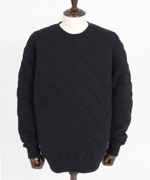 CAMBIO(カンビオ)の「mlt5750-Wave Quilted Crewneck Pullover キルティングプルオーバー(A73426cmb)(Tシャツ/カットソー・メンズ・ベージュ/ブラック・M/S/L)」の13枚目の写真