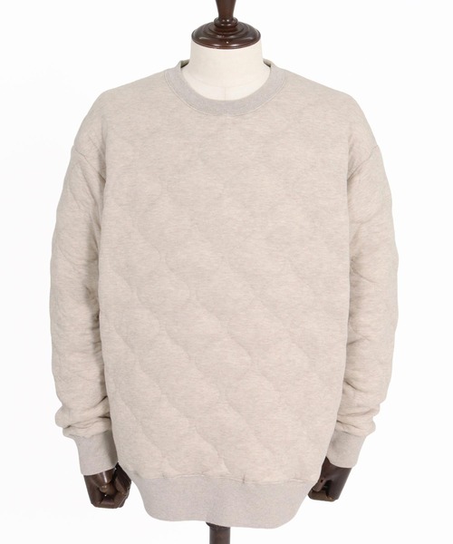 CAMBIO(カンビオ)の「mlt5750-Wave Quilted Crewneck Pullover キルティングプルオーバー(A73426cmb)(Tシャツ/カットソー・メンズ・ベージュ/ブラック・M/S/L)」の16枚目の写真