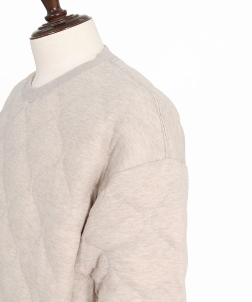 CAMBIO(カンビオ)の「mlt5750-Wave Quilted Crewneck Pullover キルティングプルオーバー(A73426cmb)(Tシャツ/カットソー・メンズ・ベージュ/ブラック・M/S/L)」の19枚目の写真