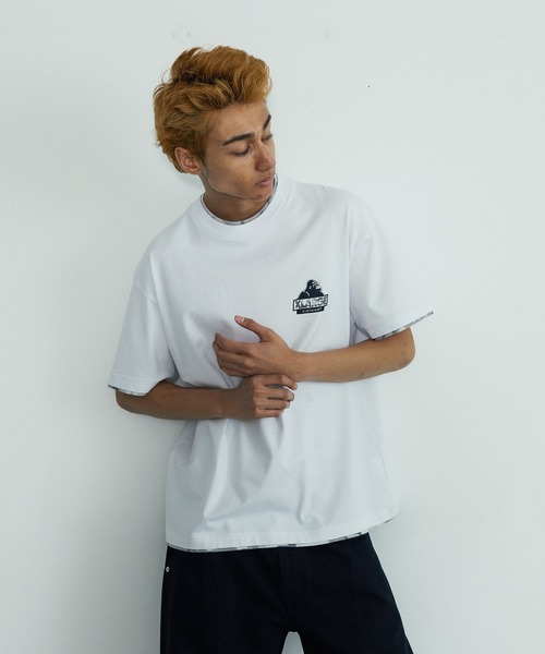 XLARGE（エクストララージ）の「CAMO SLANTED OG S/S TEE（Tシャツ/カットソー・メンズ・ホワイト/ブラック/ネイビー・XL/L/M/S）」の2枚目の写真